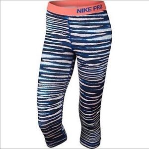 Nike Pro Tiger Stripe Capri